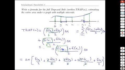 Topic 6-10 Estimating Integrals-Trapezoidal Rule