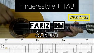 [Fingerstyle] Fariz RM - Sakura (Rossa Version) | Fingerstyle Guitar (TABLATURE   CHORD)