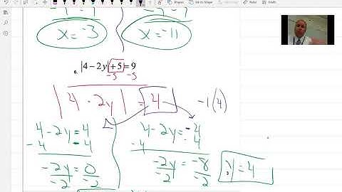 A2 1 6 Absolute Value equations and inequalities