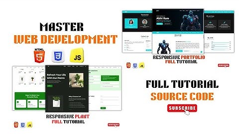 Master Frontend Web Development With 2 Real World Portfolios using html css js Beginners to Advanced