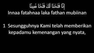 SURAT AL FATH dengan huruf latin dan terjemahan bahasa Indonesia