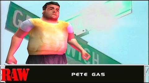 WWF Smackdown 2 (PS1) Hidden Wrestlers (7/12): Pete Gas gameplay