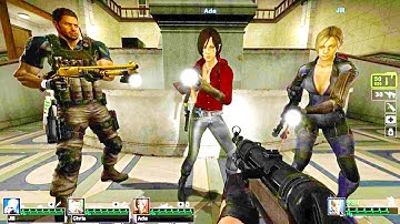 Left 4 Dead 2 - Resident Evil 2 - Side A Custom Campaign Gameplay Walkthrough