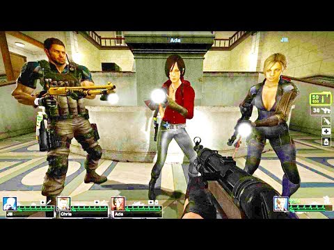 Left 4 Dead 2 Resident Evil 2 Side A Custom Campaign Gameplay Walkthrough