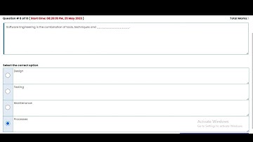 Cs504 Quiz 1 2023 || Software engineering