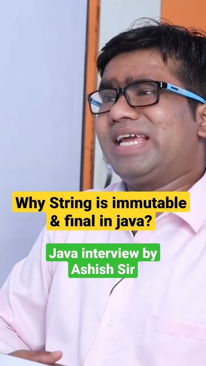 Why String is immutable & final in java by Ashish Sir? #stringhandling ...