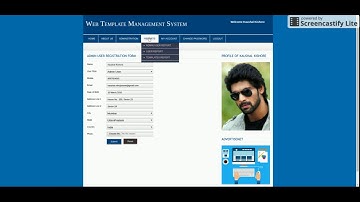 PHP And MySQL Project On Web Template Management System