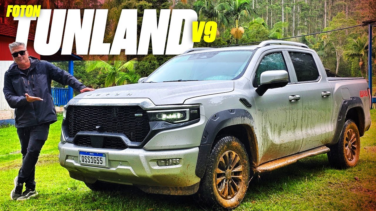 Nova Foton Tunland V9 - COMO É A PICAPE DIESEL HÍBRIDA? MAIOR QUE HILUX E RANGER, VALE R$ 310.000?