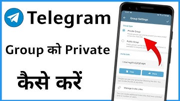 Telegram Group Private Kaise Karen | Telegram Private Group Setting