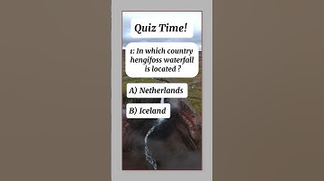 In which country hengifoss waterfall is located #quiz #quizvideos #QuizTime #TriviaTime #quizgame