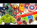 Dinosaurs are coming! Marvel Avengers Hulk Ironman CaptainAmerica Transform using fidget spinner