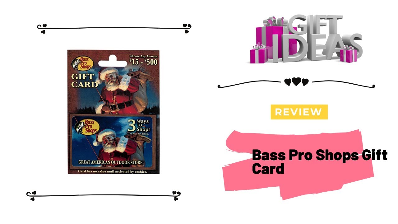 Bass Pro Shops Gift Card YouTube