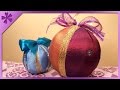 DIY Fabric Christmas balls (ENG Subtitles) - Speed up #36
