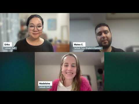 カフェトーク英語講師とおしゃべり！講師紹介ライブ！ Cafetalk English Tutor Introduction Chat (Tutor: Mateo C) - video from Cafetalk