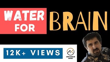Necessity of Water for "Efficient and Healthy Brain" - AMIT KAKKAR SPEAKS