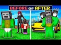 Mikey life before and after jj and mikey  family sad story  in minecraft  maizen