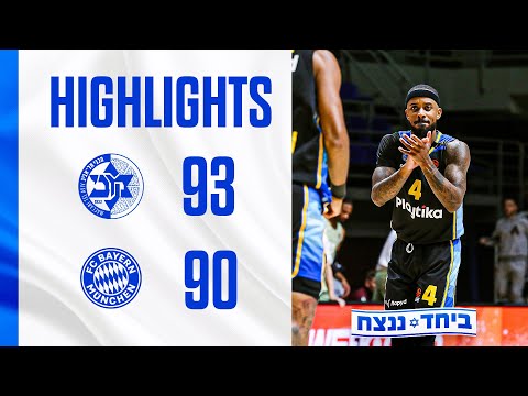 HIGHLIGHTS: Maccabi Playtika Tel Aviv vs Bayern Munich 93:90 (EuroLeague Gameday 7)