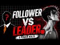 Follower vs Leader 😈 | 5 Power Rules That Control Minds #darkpsychology #shorts