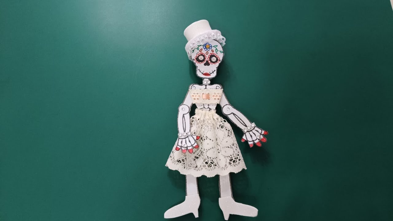 💕CATRINA. DÍA DE MUERTOS. Las Manos Mágicas de Mirna.