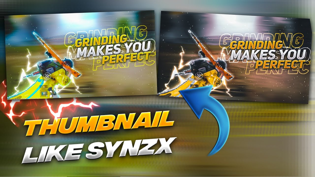 Make Amazing THUMBNAIL Like SynzX | Pubg Montage Thumbnail Tutorial | FreakyEditz