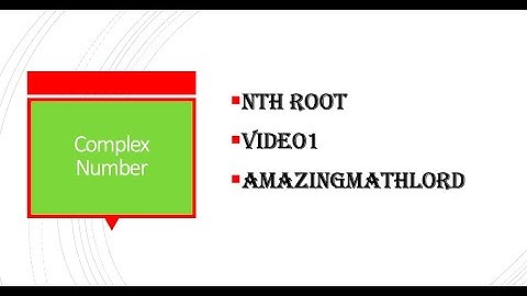 Nth Root of A complex number. Math HL AA-IBDP