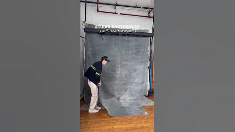 Studio Photoshoot with Reflective Mylar, Setup