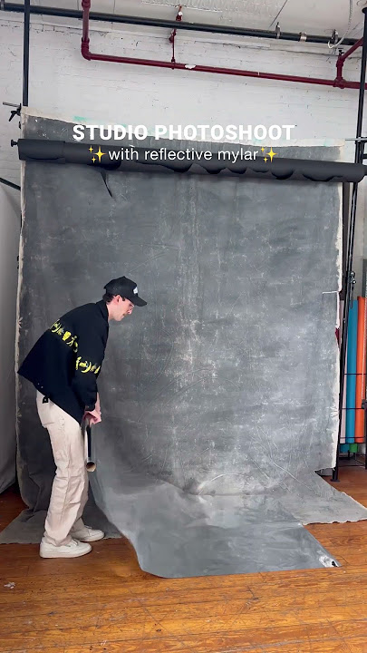 Studio Photoshoot with Reflective Mylar, Setup