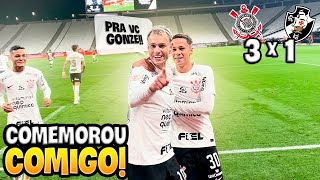 ROGER GUEDES COMEMOROU O GOL COMIGO!! E teve GOLAÇO do YURI ALBERTO!! Corinthians x Vasco