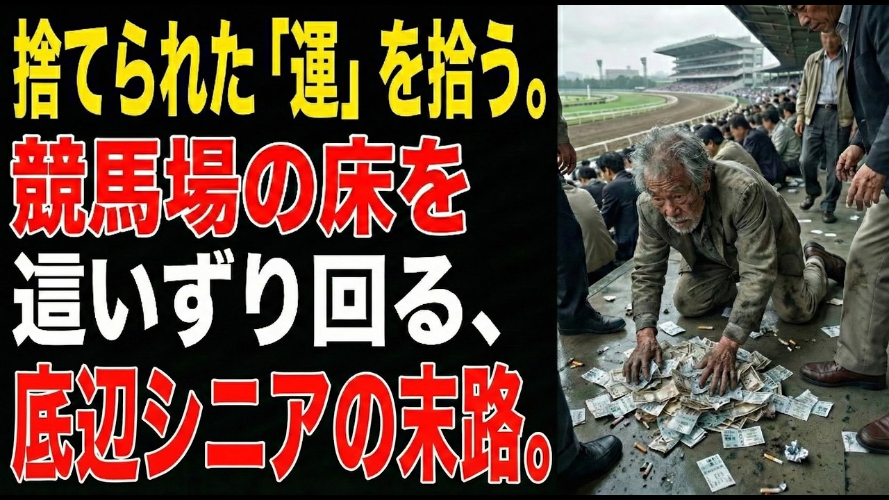 年金を溶かし、競馬場のゴミ箱を漁る「ハイエナ老人」の末路