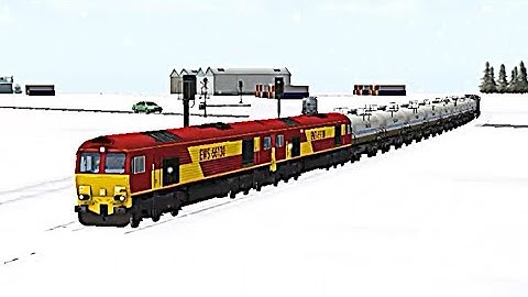 Train Sim - Snow Metropolis Using British Rail Class 66 - Simulasi Kereta Api