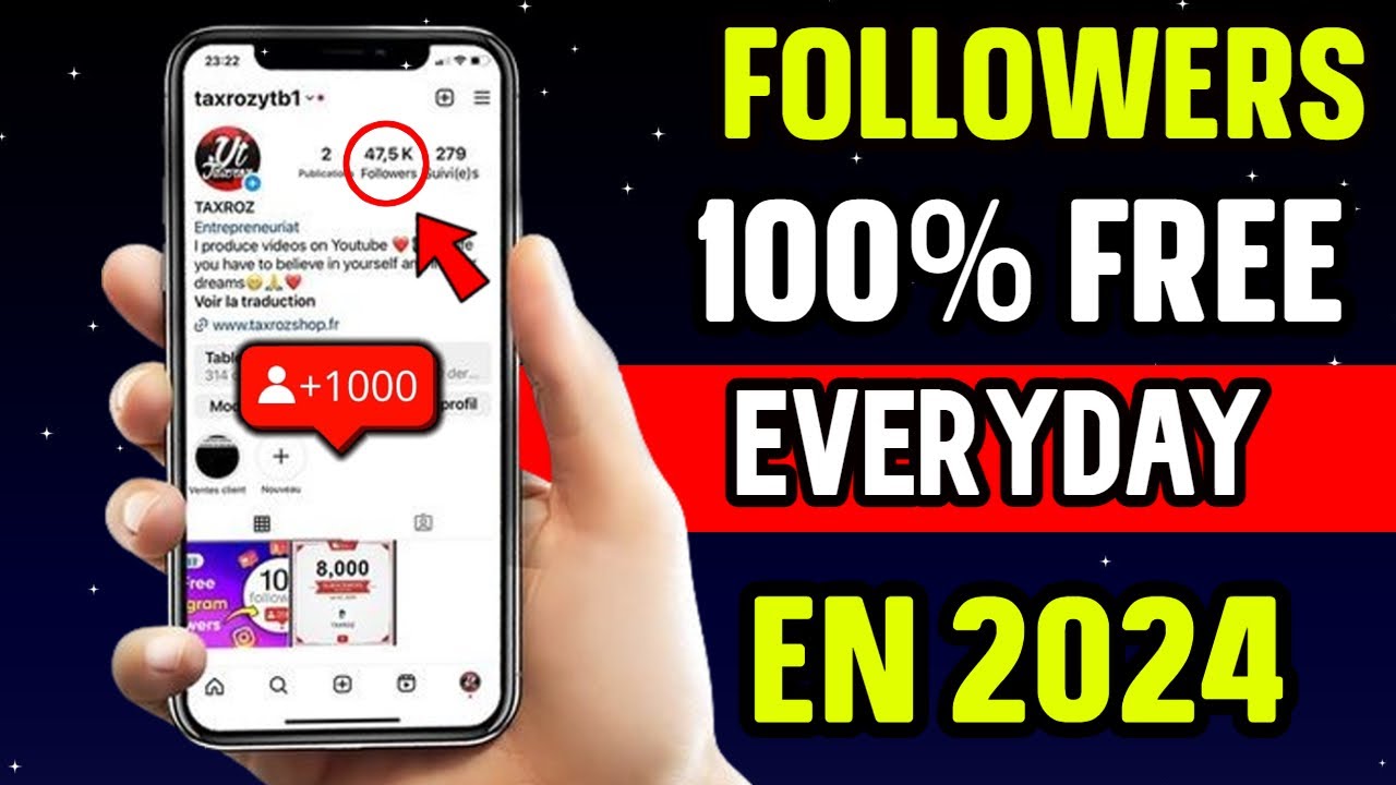 COMMENT AVOIR PLEIN D'ABONNÉS SUR INSTAGRAM GRATUITS 2024 - AVOIR 10K