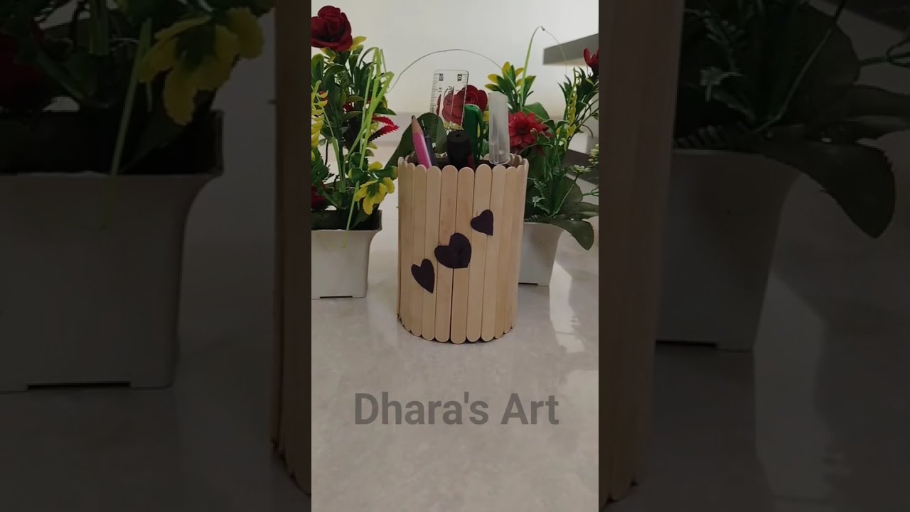 Candy stick to make mesh box diy craft art | Dhara Diy Craft.