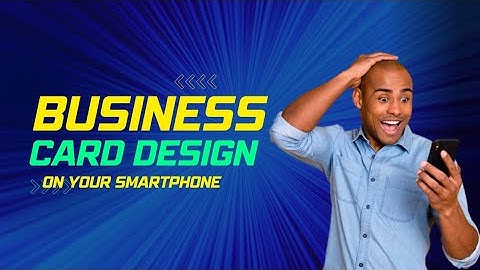 Business card design | Pixellab Tutorial | Smartphone Graphics.