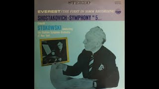 Shostakovich - Symphony No. 5 - Leopold Stokowski, Stadium Symphony Orchestra (1958) [Complete LP]