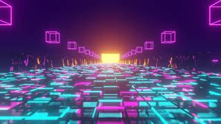 Video Loop HD - Free VJ Loops Download - Retro Geometric Abstract Tunnel Motion Cube