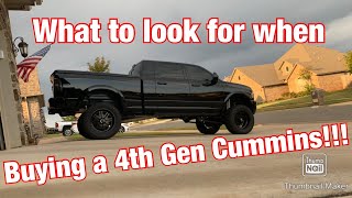 Buying a 4th Gen Cummins? Watch this....