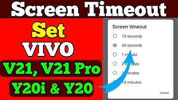 How to Set Screen Timeout In Vivo V21 5G And V21 Pro // Vivo V21 Me Screen Time Kaise Set Kare
