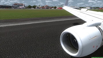 Landing at Bali Boeing 737-900ER ++ FSX
