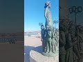 Иркутск нижняя набережная Реки Ангары река Ангара Россия Байкал путешествие памятник учительнице