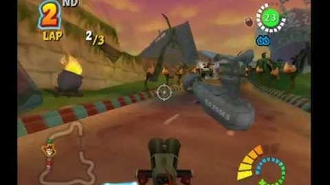 Crash Tag Team Racing PS2 Tiki Turbo