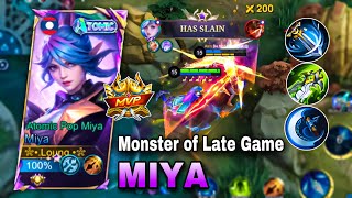 DO NOT UNDERESTIMATE LATE GAME MIYA!! | Miya Critical Damge Build | Mobile Legends