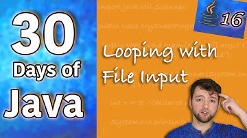 Hands-on Java - Looping with File Input - Day 16