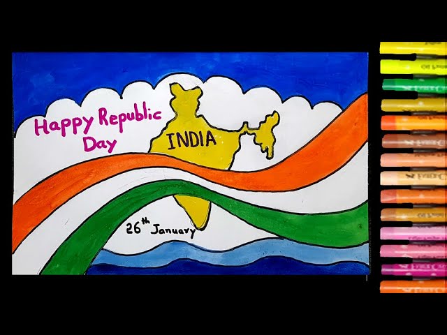Share 161+ 26 january republic day drawing