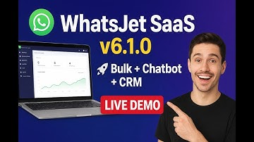 WhatsJet SaaS v6.1.0 Full Setup  | Best WhatsApp Marketing Software | Bulk Sender + CRM + Chatbot