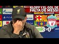 BARCELONA 3 LIVERPOOL 0 La Imperdible Reacción De Klopp Al Gol De Falta De Messi Diario AS 
