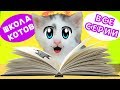 ШКОЛА КОТОВ : ВСЕ СЕРИИ ПОДРЯД! КОШЕЧКА МУРКА и КОТ МАЛЫШ ШКОЛЬНИКИ! СБОРНИК ПРО КОТОВ как МУЛЬТИК