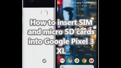 How to insert SIM into Google Pixel 3 XL