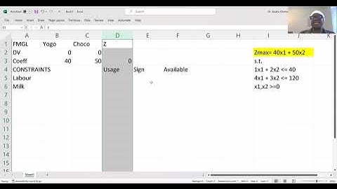 MS L2 Formulating & Solving LP in Excel & Sensitivity Analysis Management Science
