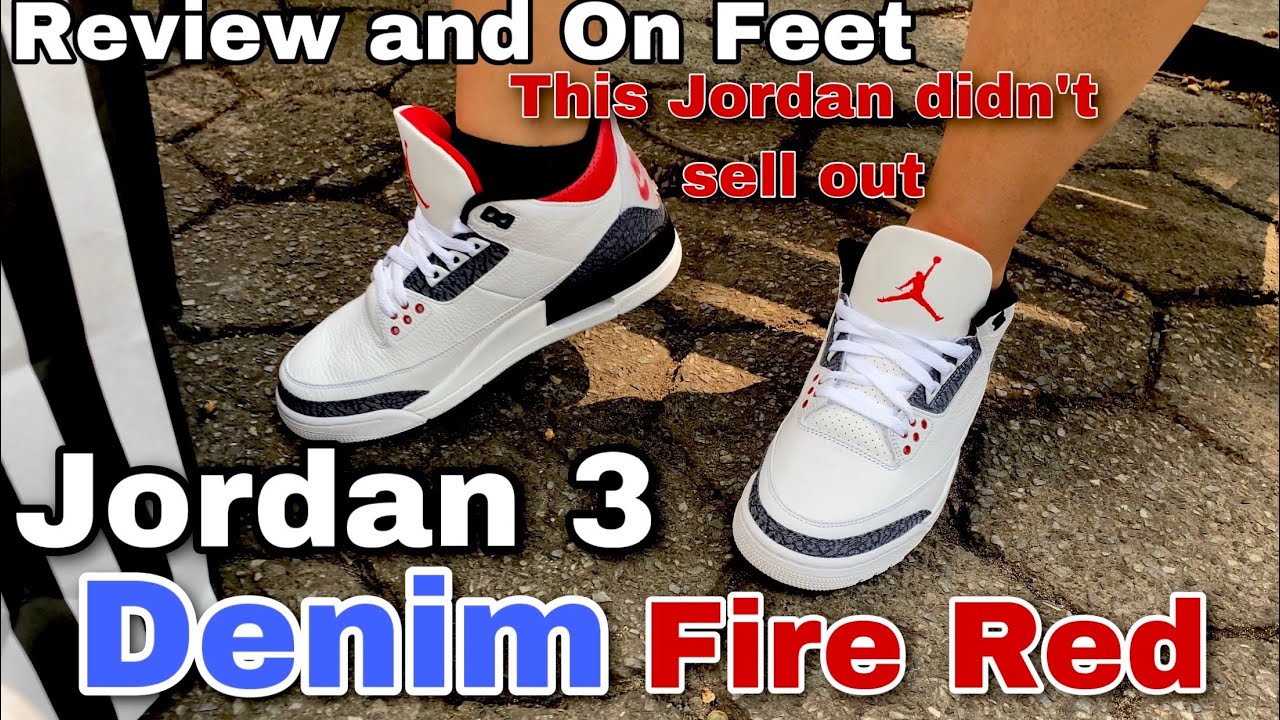 JORDAN 3 “DENIM” FIRE RED ?? 