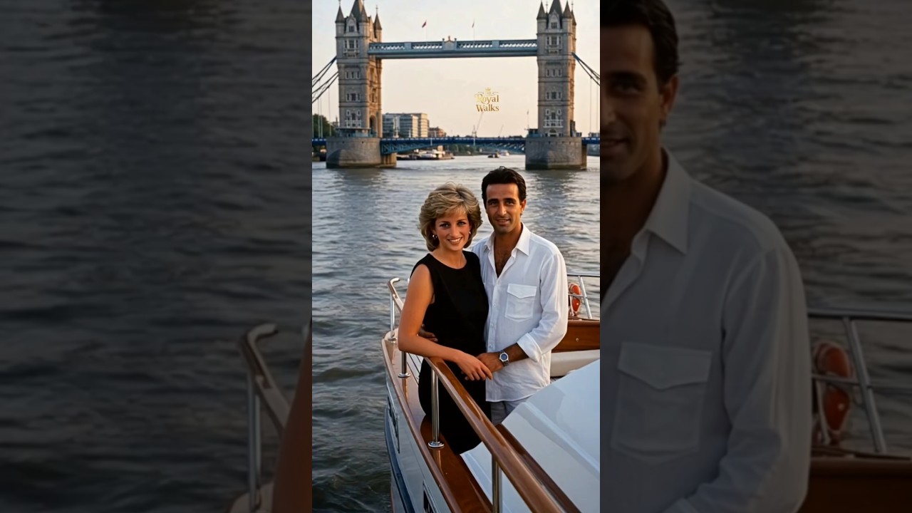Unseen Moments at London Bridge | Princess Diana & Dodi Al-Fayed 1997 🌉. 